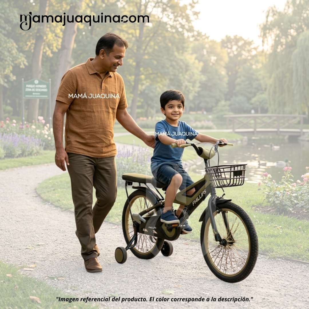 BICICLETA PARA NIÑO ARO 20 «MEGATRON» CON CANASTA GREEN - 2