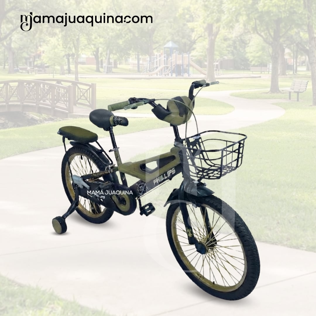 BICICLETA PARA NIÑO ARO 20 «MEGATRON» CON CANASTA GREEN - 3