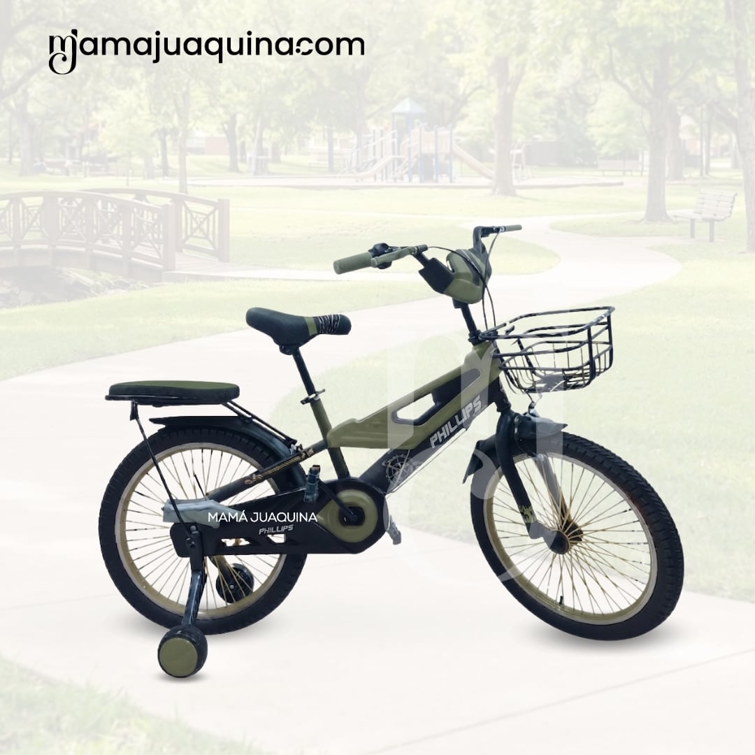 BICICLETA PARA NIÑO ARO 20 «MEGATRON» CON CANASTA GREEN - 4