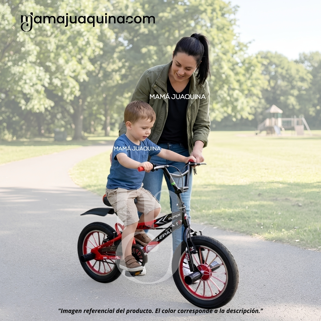 BICICLETA BMX PARA NIÑO «RUSH» ARO 16 COLECCIÓN EXCLUSIVA RED - 2