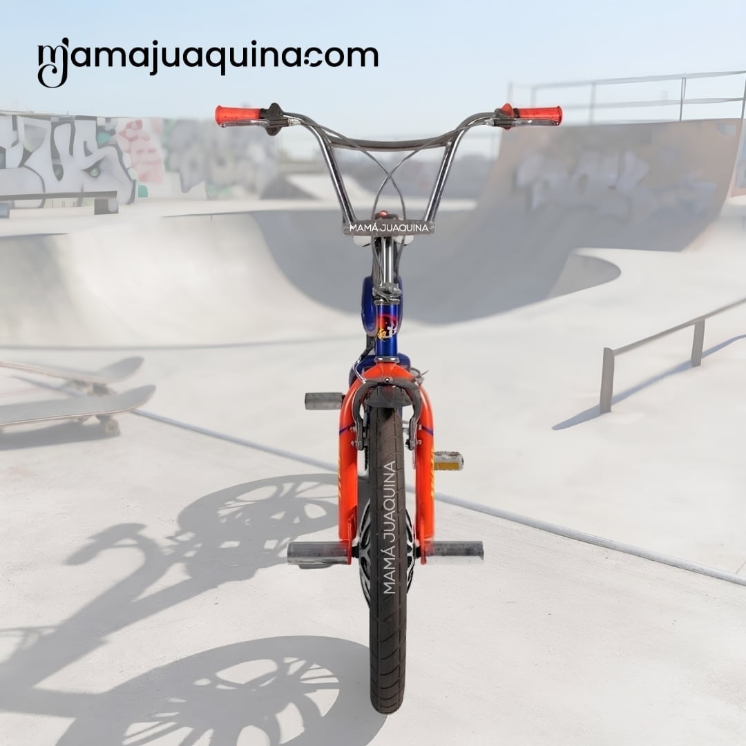 BICICLETA BMX PARA NIÑO «FIRE-Z» ARO 16 COLECCIÓN EXCLUSIVA ORANGE Y BLUE - 4