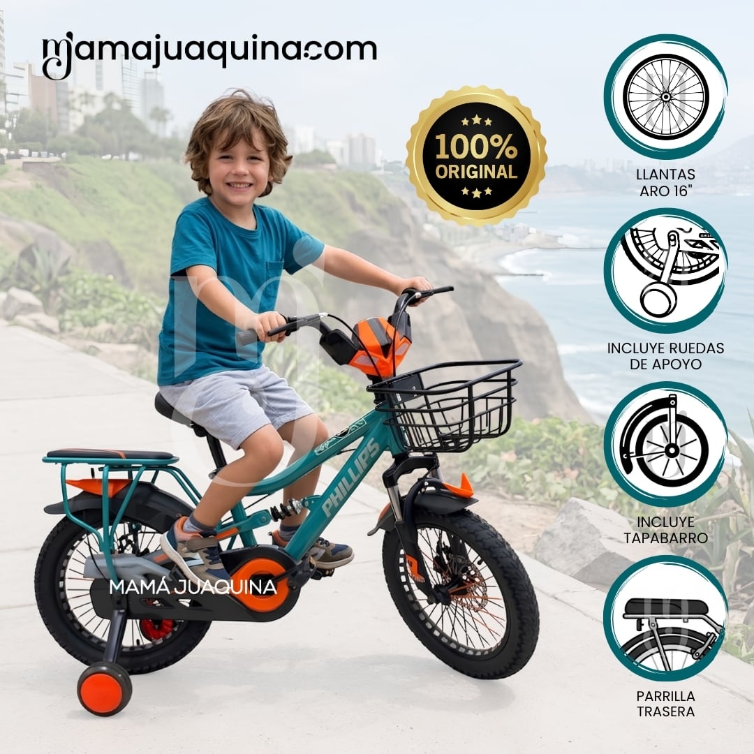 BICICLETA PARA NIÑO ARO 16 «OPTIMUS» CON CANASTA EDICIÓN EXCLUSIVA - 1