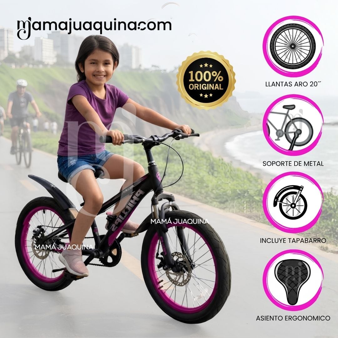 BICICLETA DEPORTIVA ARO 20 «PHILLIPS» LLANTAS ANCHAS - 2