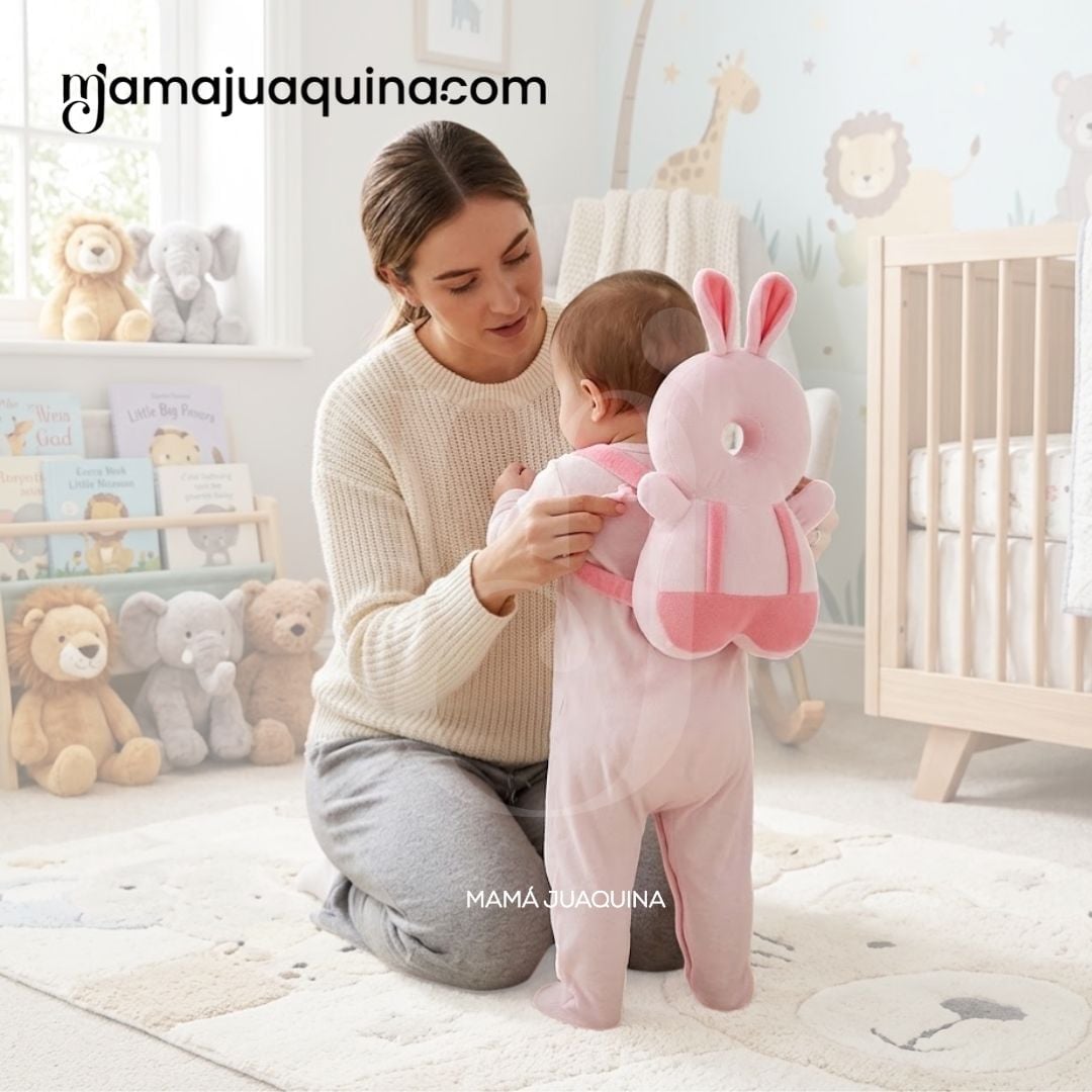 MOCHILA DE PROTECCION PARA BEBE «BABY JUNGLE» CON DISEÑO CONEJITO - 3