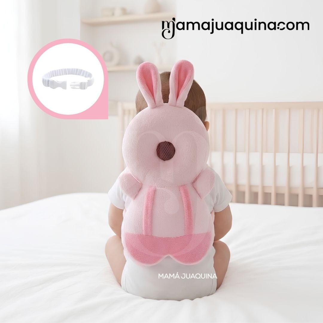 MOCHILA DE PROTECCION PARA BEBE «BABY JUNGLE» CON DISEÑO CONEJITO - 4