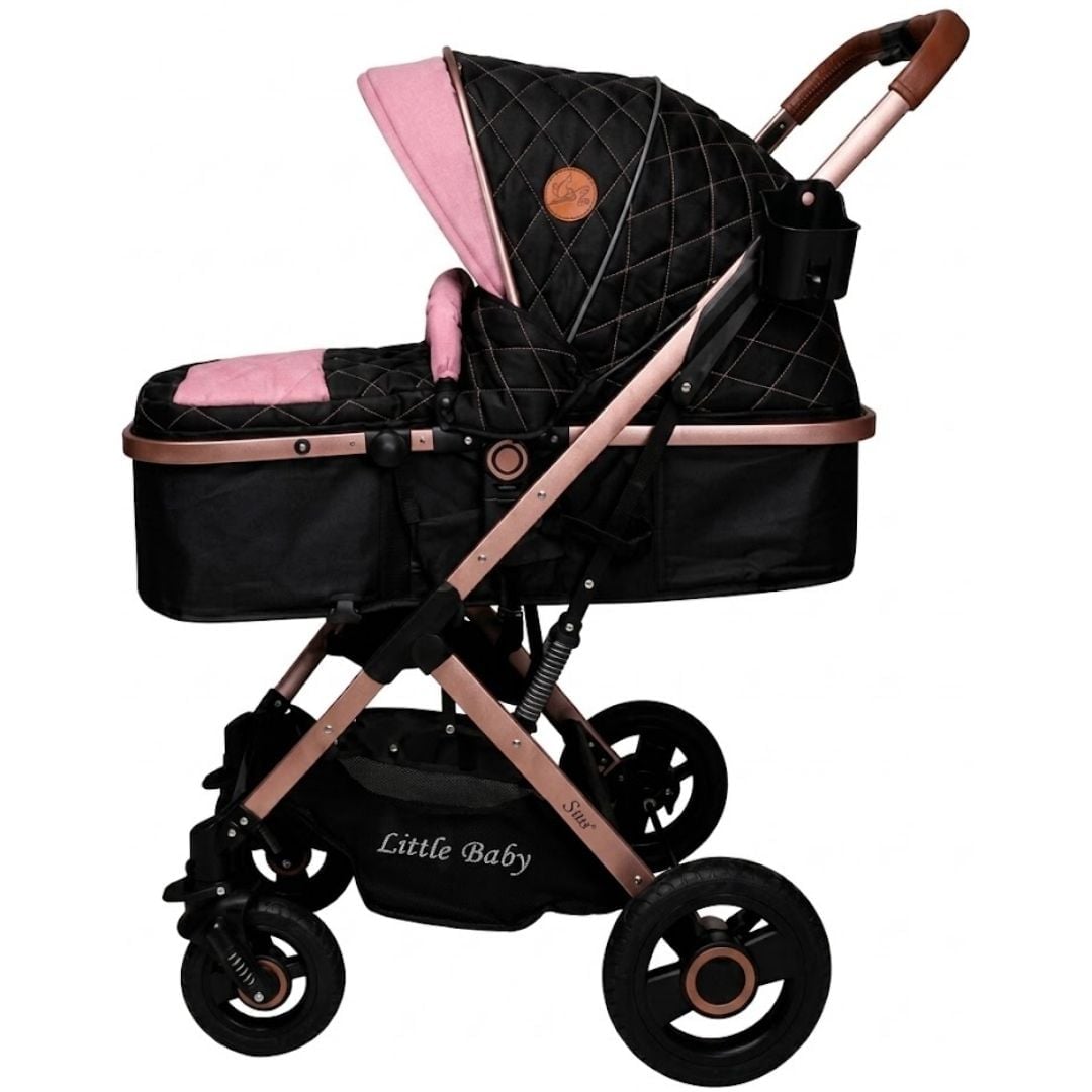 COCHE MOISÉSTRAVEL SYSTEM « STAR» EDICIÓN LIMITADA CON PAÑALERA ROSADO - 1