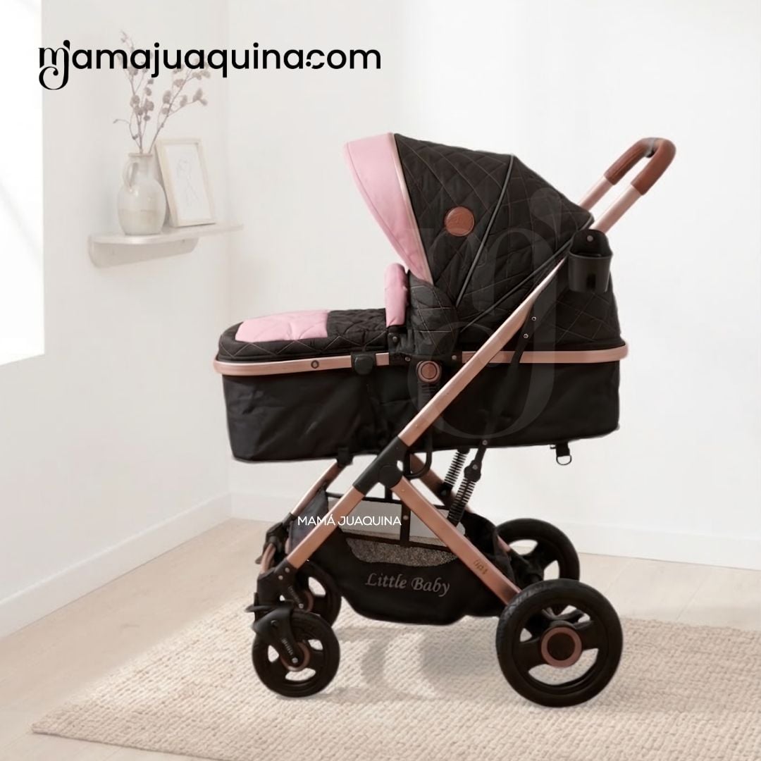 COCHE MOISÉSTRAVEL SYSTEM « STAR» EDICIÓN LIMITADA CON PAÑALERA ROSADO - 6