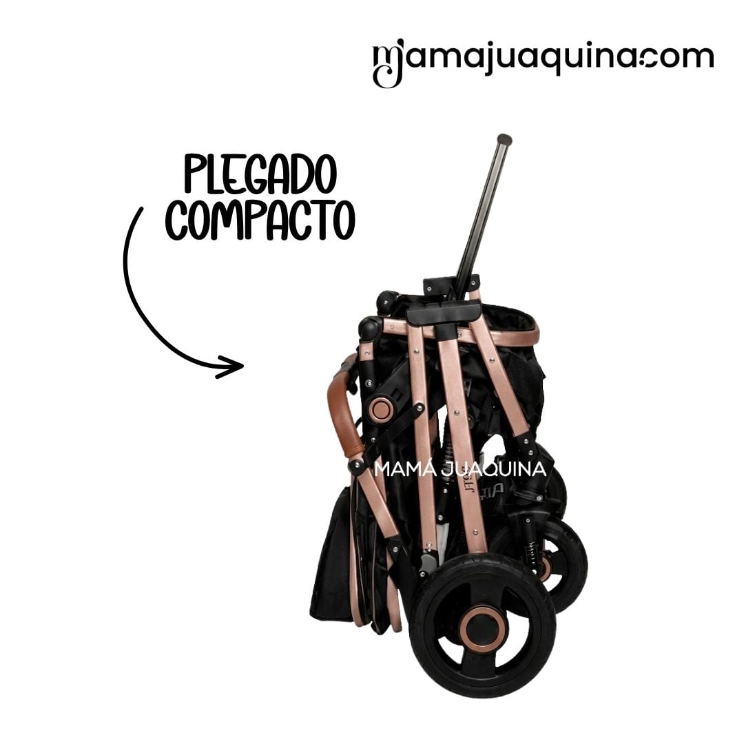 COCHE MOISÉSTRAVEL SYSTEM « STAR» EDICIÓN LIMITADA CON PAÑALERA ROSADO - 7