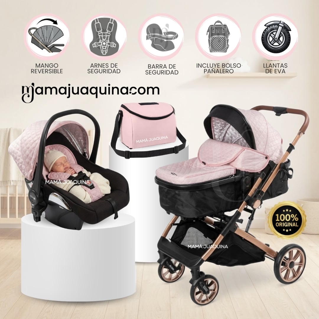 COCHE MOISÉS TRAVEL SYSTEM  «ORION PLUS»  FUNCIÓN MALETA CON PORTA BEBÉ Y PAÑALERA - 2