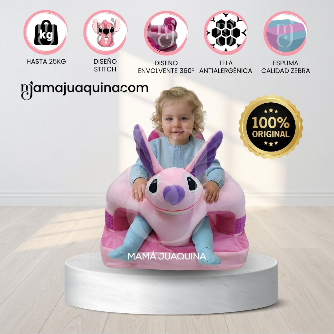 ASIENTO DE APOYO (ESTIMULACION) PARA BEBÉS «STICH ANGELA» PREMIUM - 1