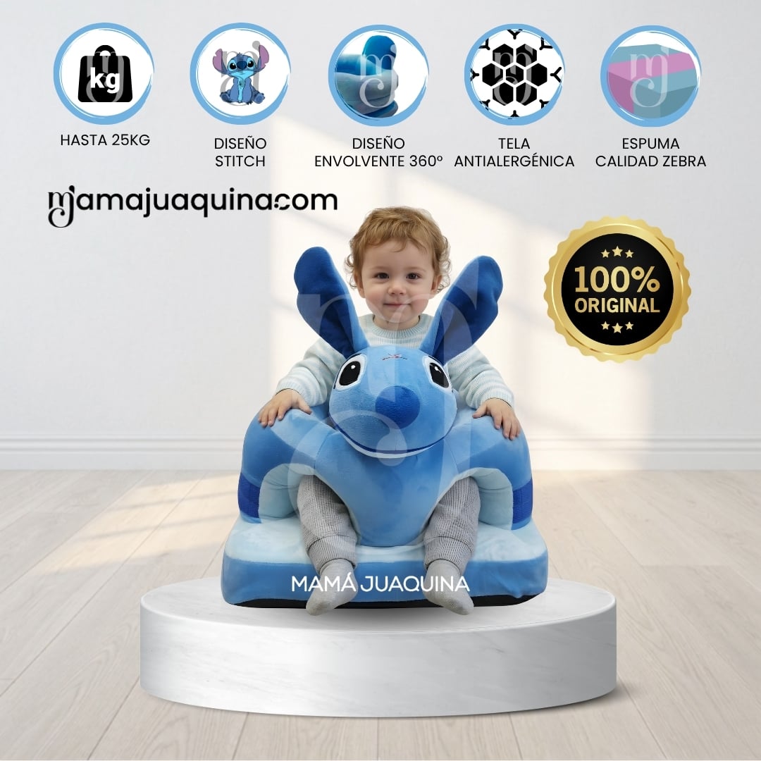 ASIENTO DE APOYO (ESTIMULACION) PARA BEBÉS «STICH» PREMIUM - 1