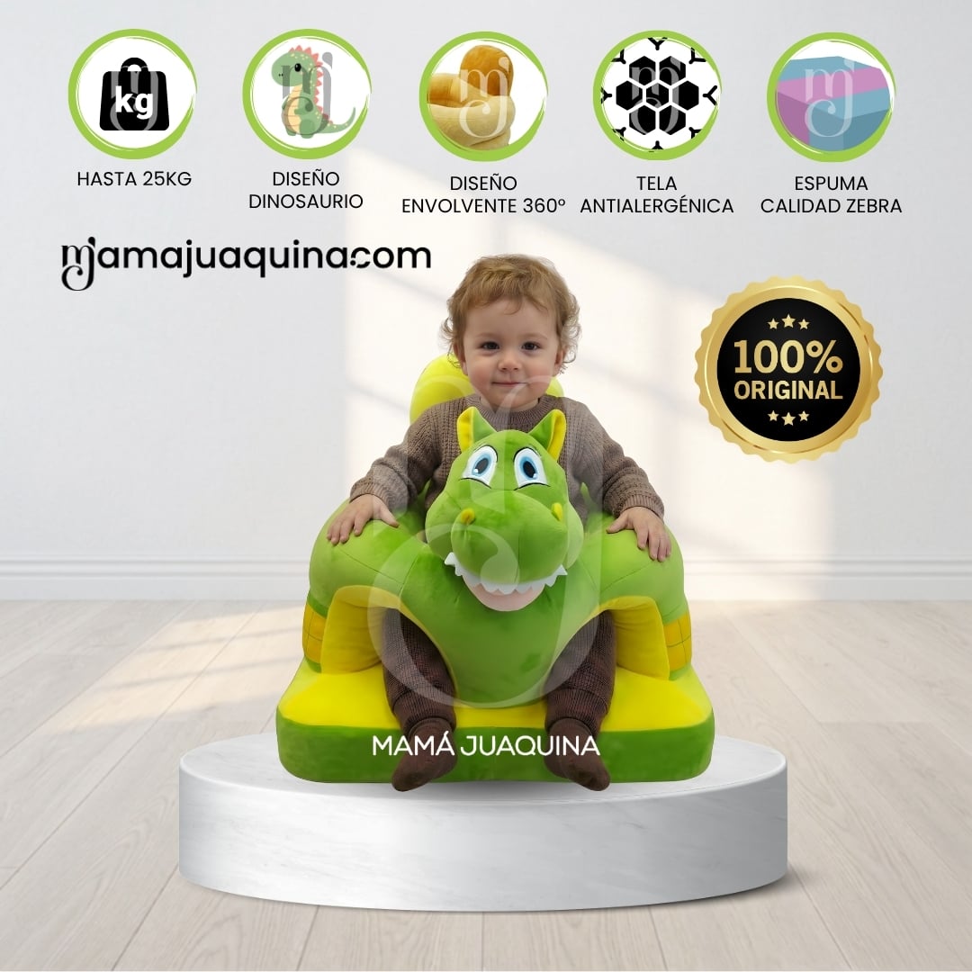 ASIENTO DE APOYO (ESTIMULACION) PARA BEBÉS «DINO» ANIMAL - 1