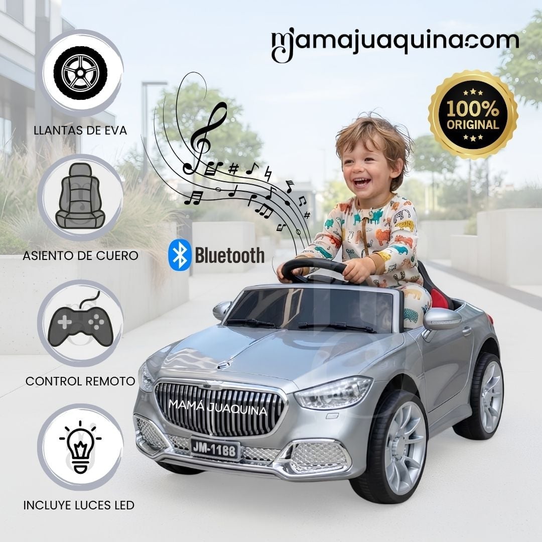 CARRO A BATERÍA MUSICAL  «BELMONT» CON LUCES LED COLECCIÓN EXCLUSIVA - 2