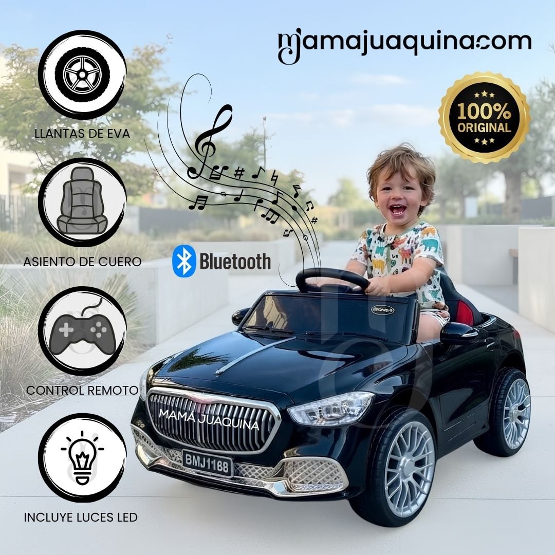 CARRO A BATERÍA MUSICAL  «BELMONT» CON LUCES LED COLECCIÓN EXCLUSIVA - 2