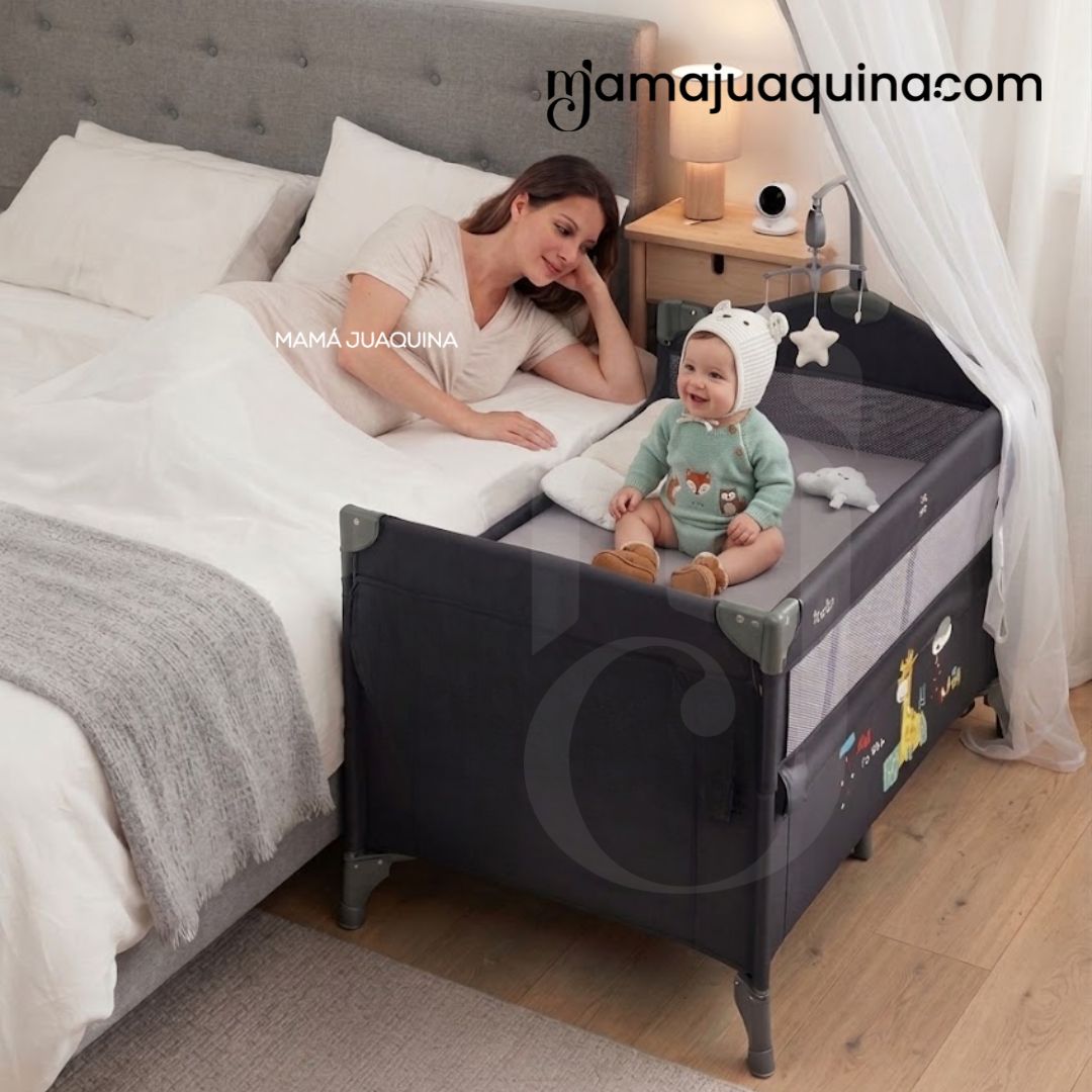 CUNA COLECHO CORRAL «BIANCA» DE LUJO KIDILO CON COLCHÓN - 5