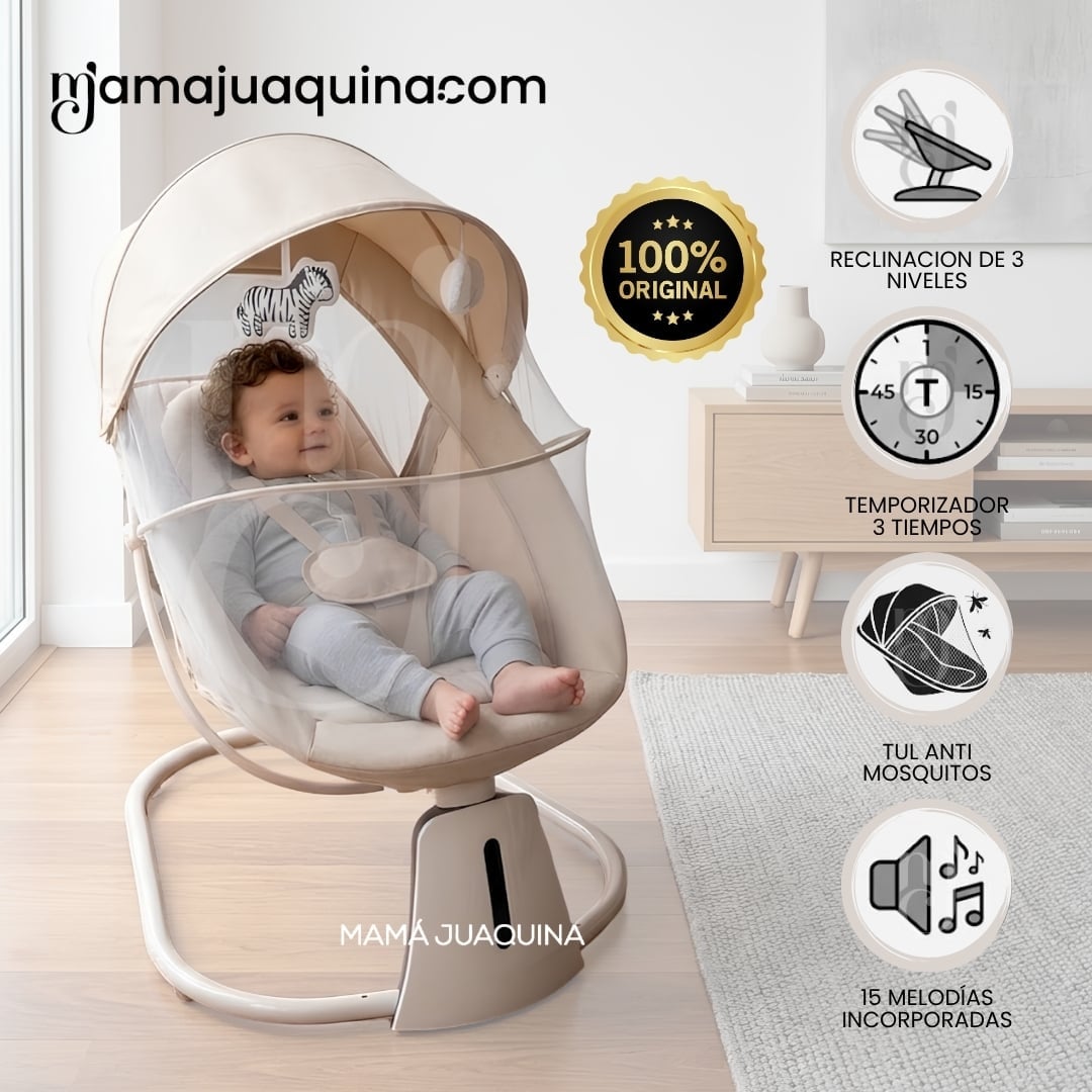 MECEDORA ELÉCTRICA PARA BEBÉ «AURA» EDICIÓN EXCLUSIVA - 2