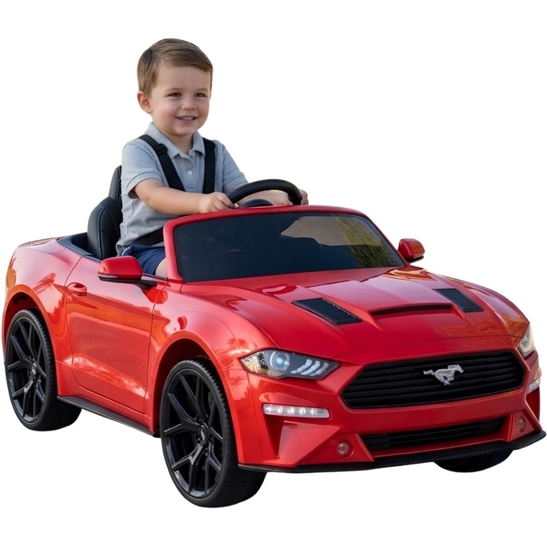 CARRO A BATERÍA MUSICAL  «MUSTANG» CON CONTROL REMOTO EDICIÓN EXCLUSIVA - 1