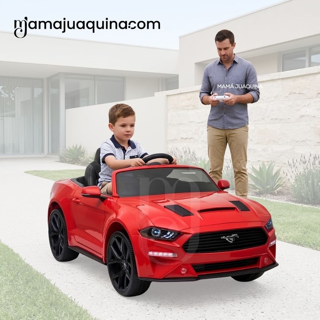 CARRO A BATERÍA MUSICAL  «MUSTANG» CON CONTROL REMOTO EDICIÓN EXCLUSIVA - 3