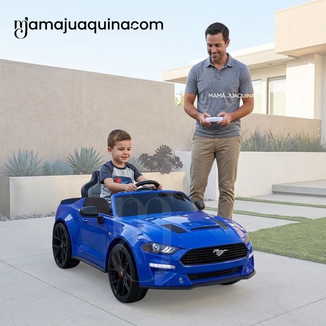 CARRO A BATERÍA MUSICAL  «MUSTANG» CON CONTROL REMOTO EDICIÓN EXCLUSIVA - 3