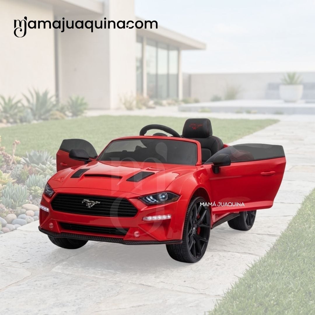 CARRO A BATERÍA MUSICAL  «MUSTANG» CON CONTROL REMOTO EDICIÓN EXCLUSIVA - 4