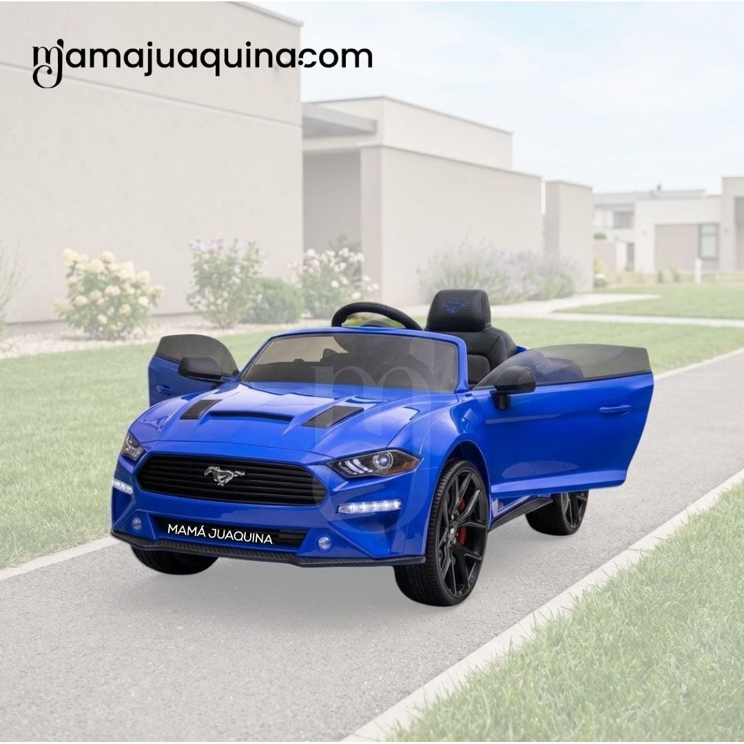 CARRO A BATERÍA MUSICAL  «MUSTANG» CON CONTROL REMOTO EDICIÓN EXCLUSIVA - 4