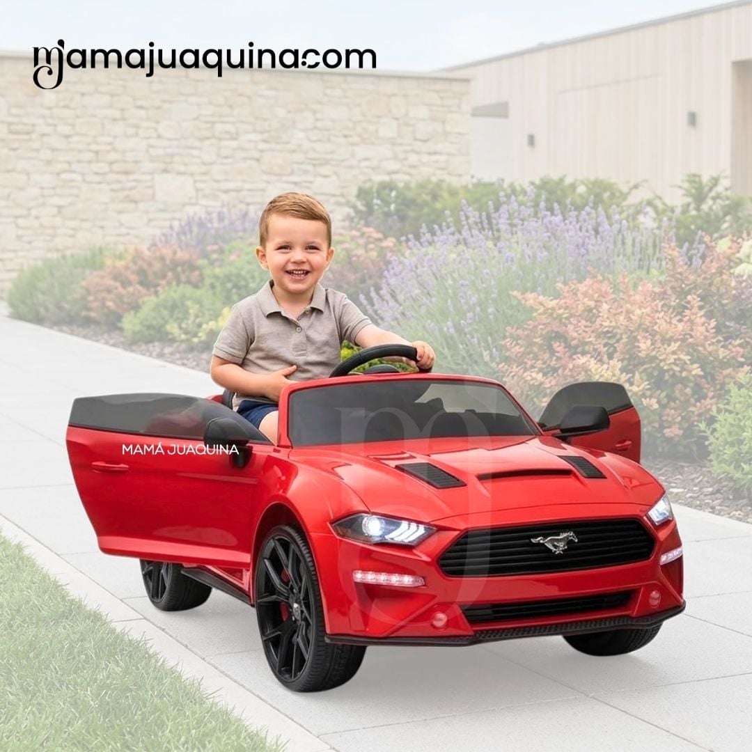 CARRO A BATERÍA MUSICAL  «MUSTANG» CON CONTROL REMOTO EDICIÓN EXCLUSIVA - 5