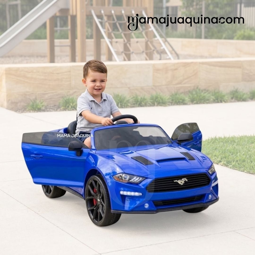 CARRO A BATERÍA MUSICAL  «MUSTANG» CON CONTROL REMOTO EDICIÓN EXCLUSIVA - 5