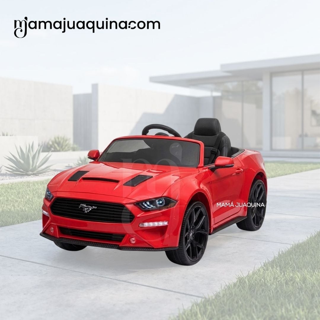 CARRO A BATERÍA MUSICAL  «MUSTANG» CON CONTROL REMOTO EDICIÓN EXCLUSIVA - 6