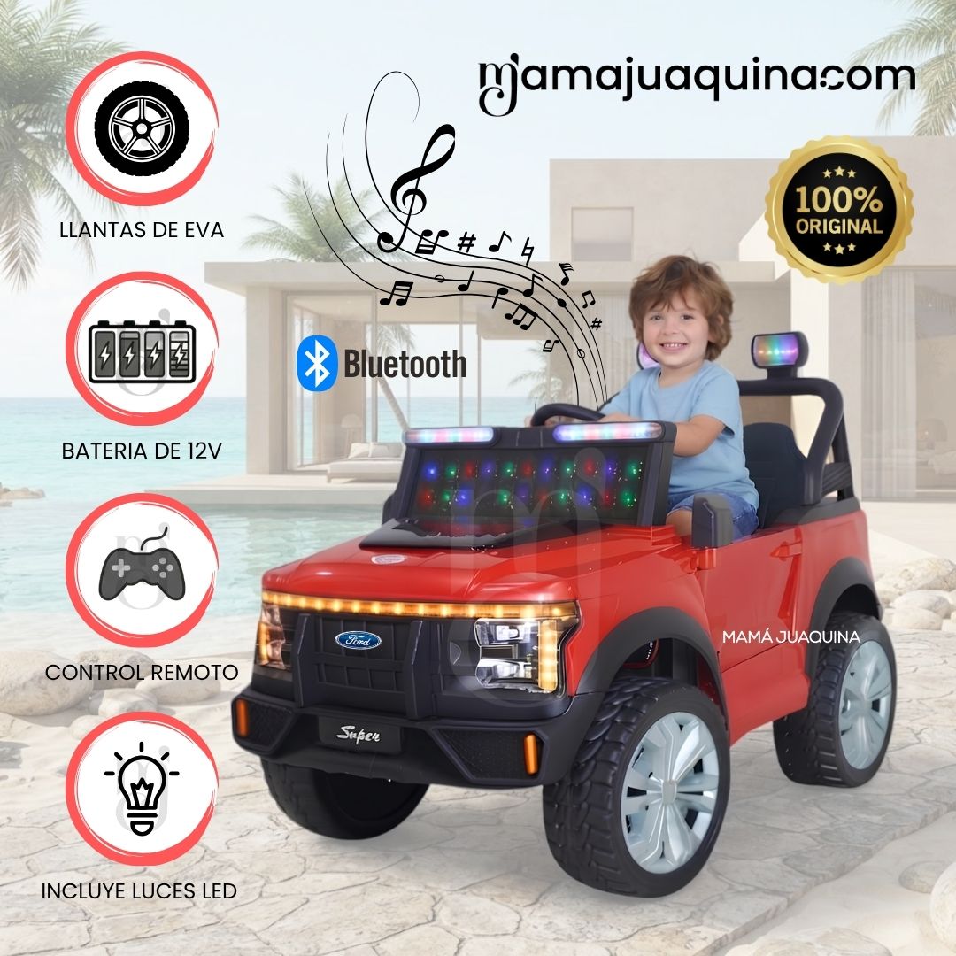 MINI JEEP A BATERÍA PARA NIÑOS «FORD MABILIS» CON LUCES LED COLECCIÓN EXCLUSIVA - 2