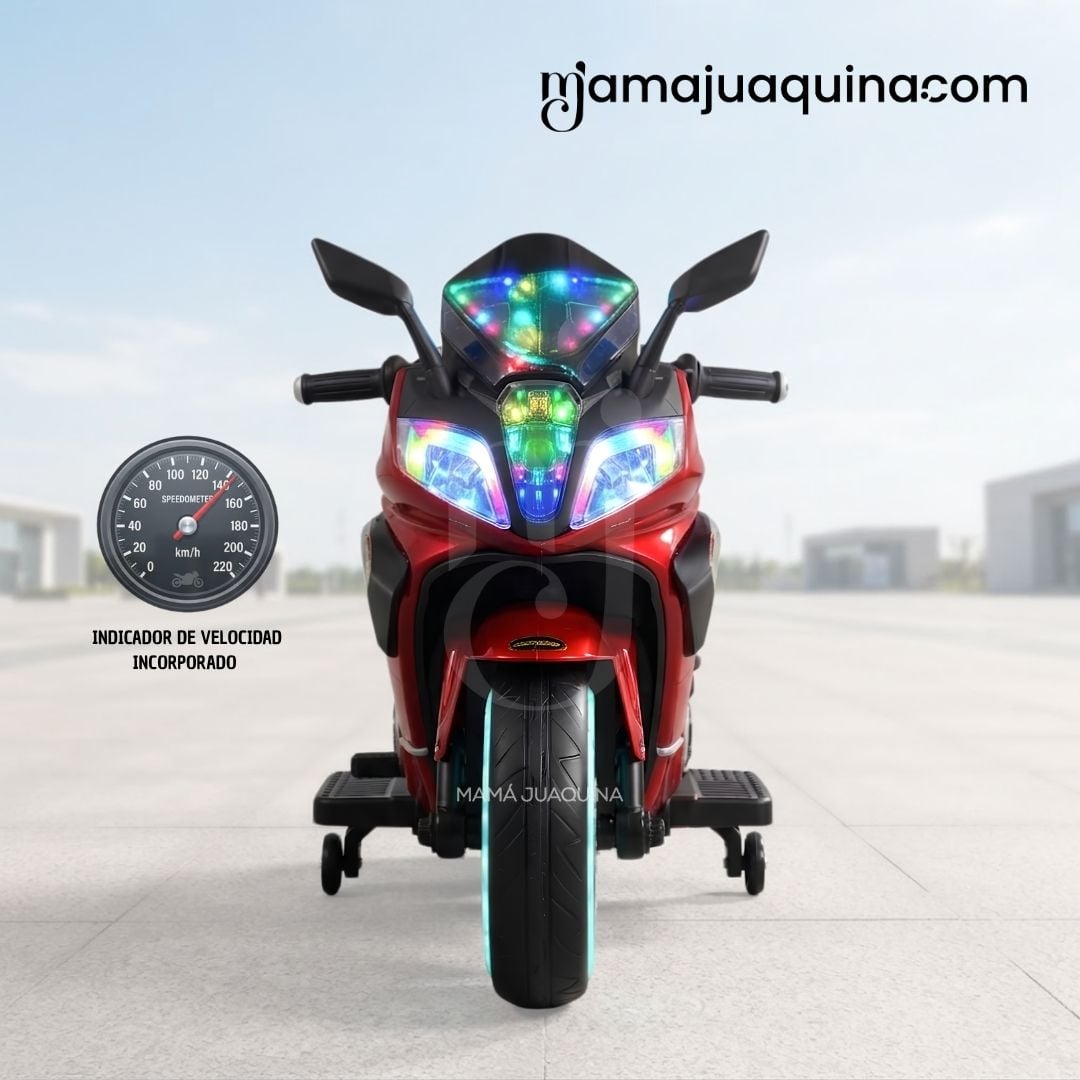 MOTO A BATERÍA PARA NIÑOS «NINJA» CON LUCES LED EDICIÓN EXCLUSIVA - 5