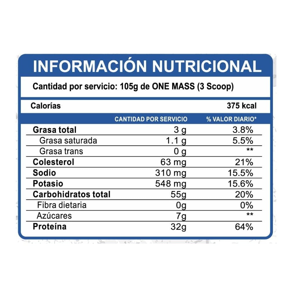 PROTEÍNA INNOVATE NUTRITION ONE MASS 2KG VAINILLA - 3