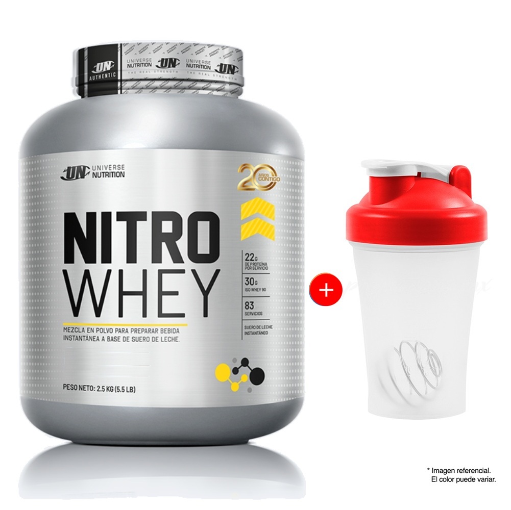 PROTEINA SUERO DE LECHE NITRO WHEY UN 2.5 KG VAINILLA - 1