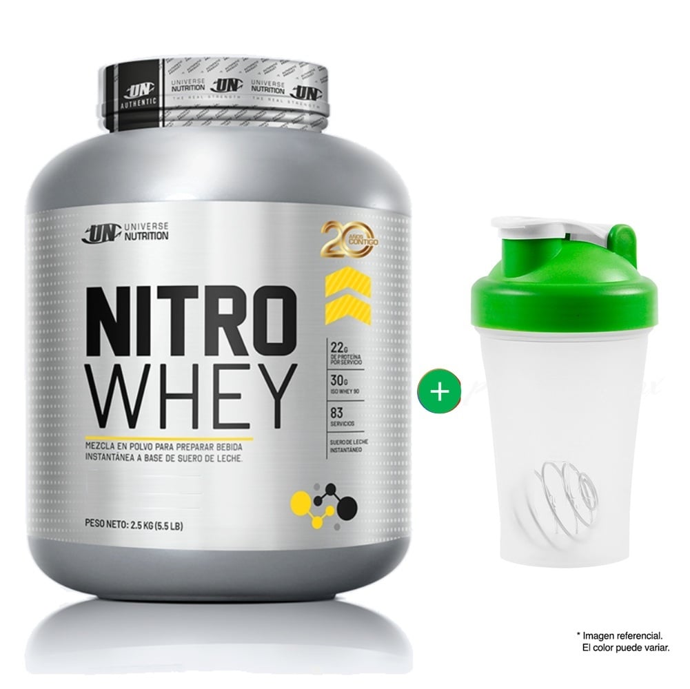NITRO WHEY 2.5KG PROTEINA SUERO DE LECHE CHOCOLATE - 1