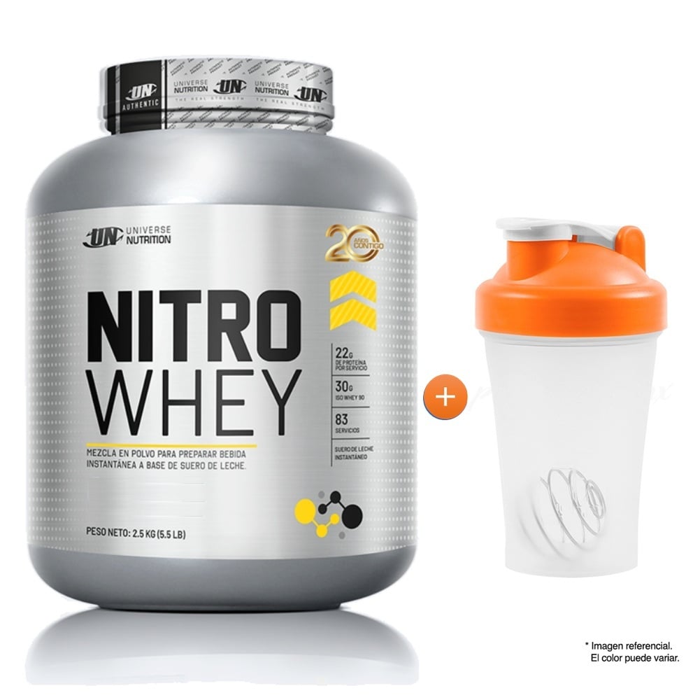 PROTEINA SUERO DE LECHE NITRO WHEY UN 2.5 KG CHOCOLATE - 1
