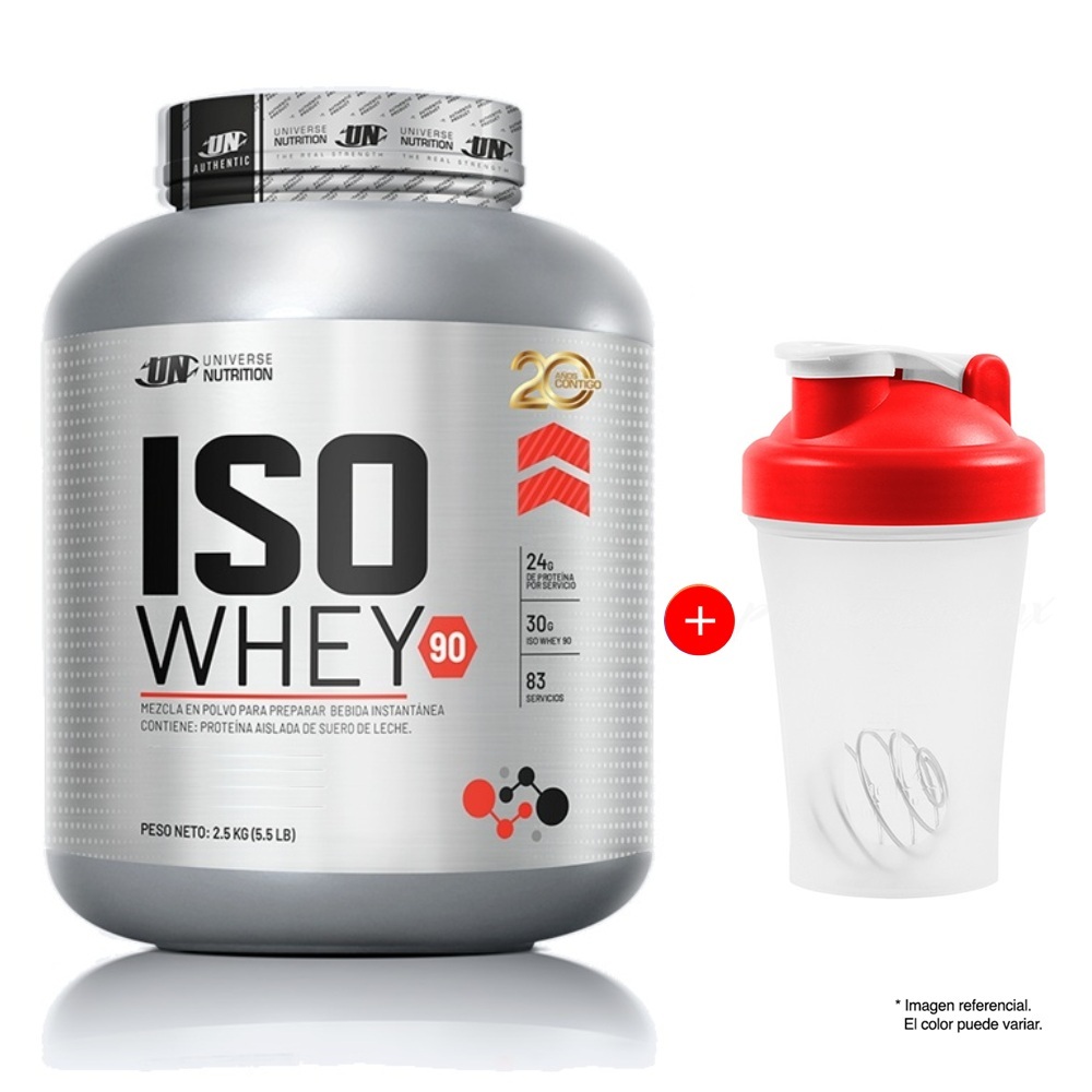 ISO WHEY 90 2.5 KILOS PROTEÍNA ISOLATADA VAINILLA + OBSEQUIO - 1