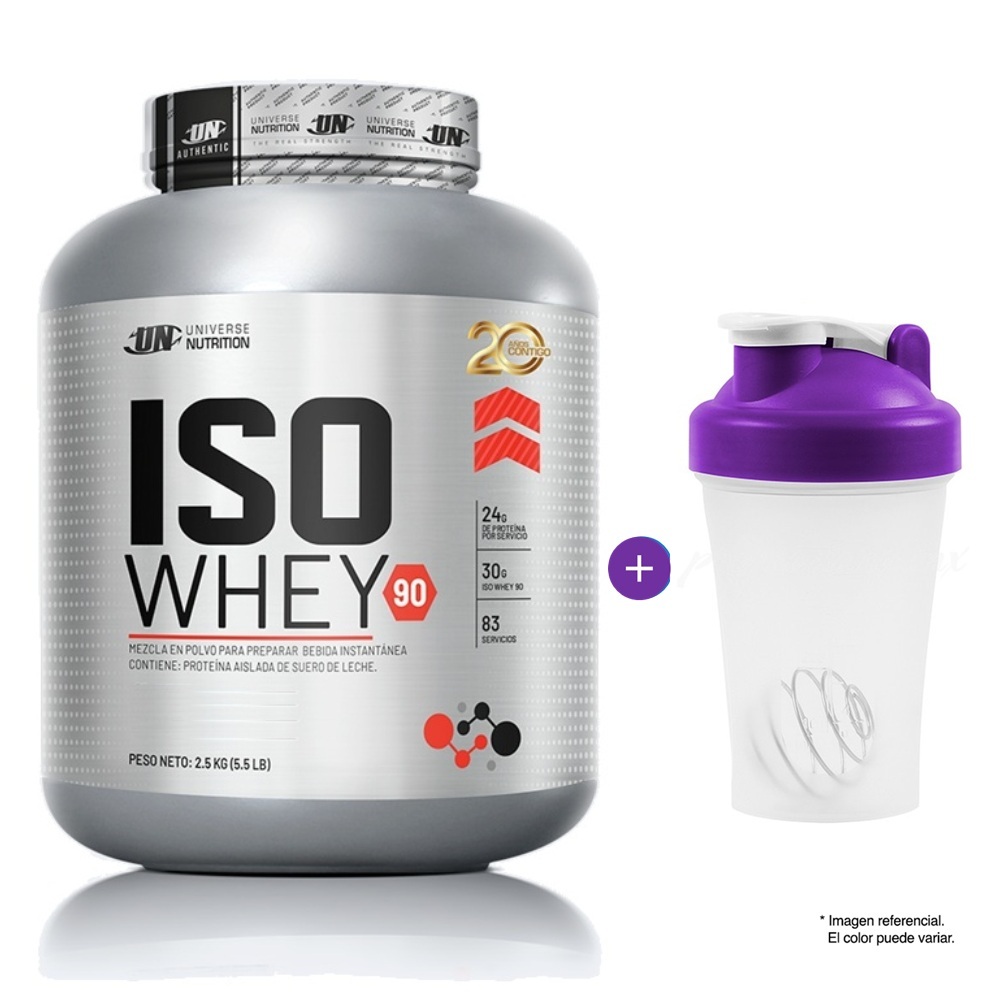 ISO WHEY 90 VAINILLA - 2.5KG PROTEÍNA - 83 SERVICIOS - 1