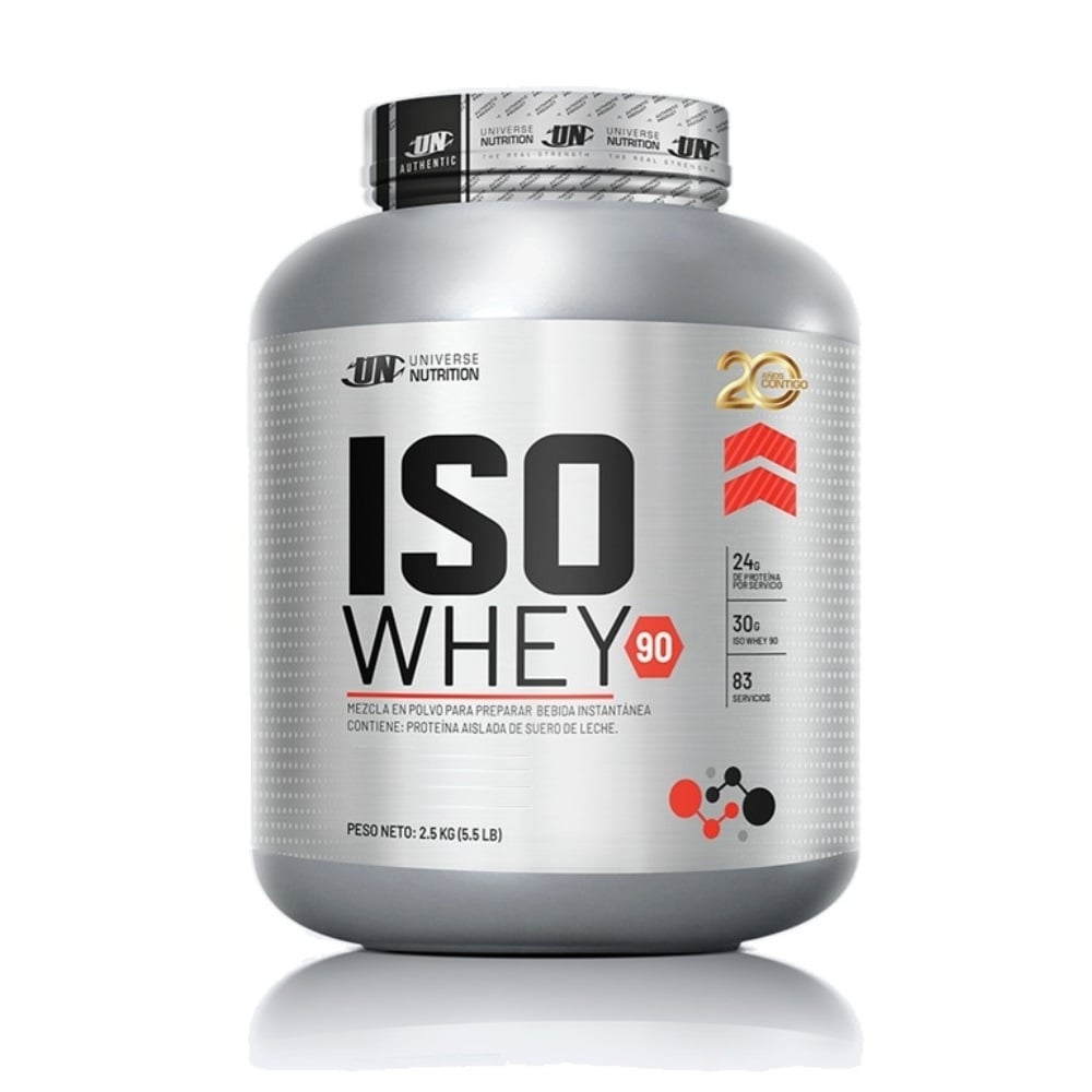 ISO WHEY 90 2500 GR / 2.5 KG - UN COOKIES AND CREAM + SHAKER - 2