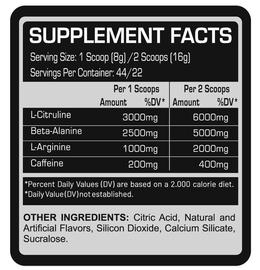 PRE ADN 352 GR ADN PRE ENTRENO ÓXIDO NÍTRICO FRUIT PUNCH + SHAKER - 3