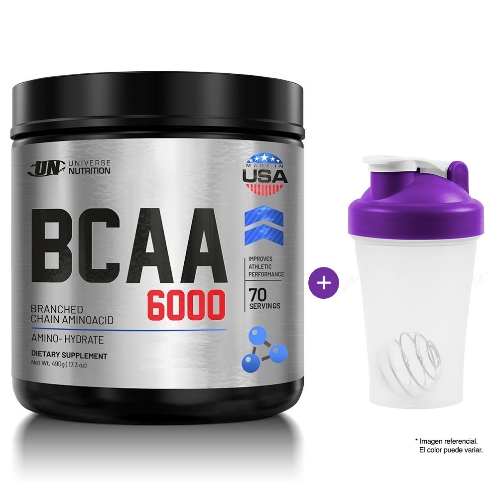 AMINOÁCIDO BCAA 6000 DE 490G. USA FRUIT PUNCH UNIVERSE NUTRITION - 1