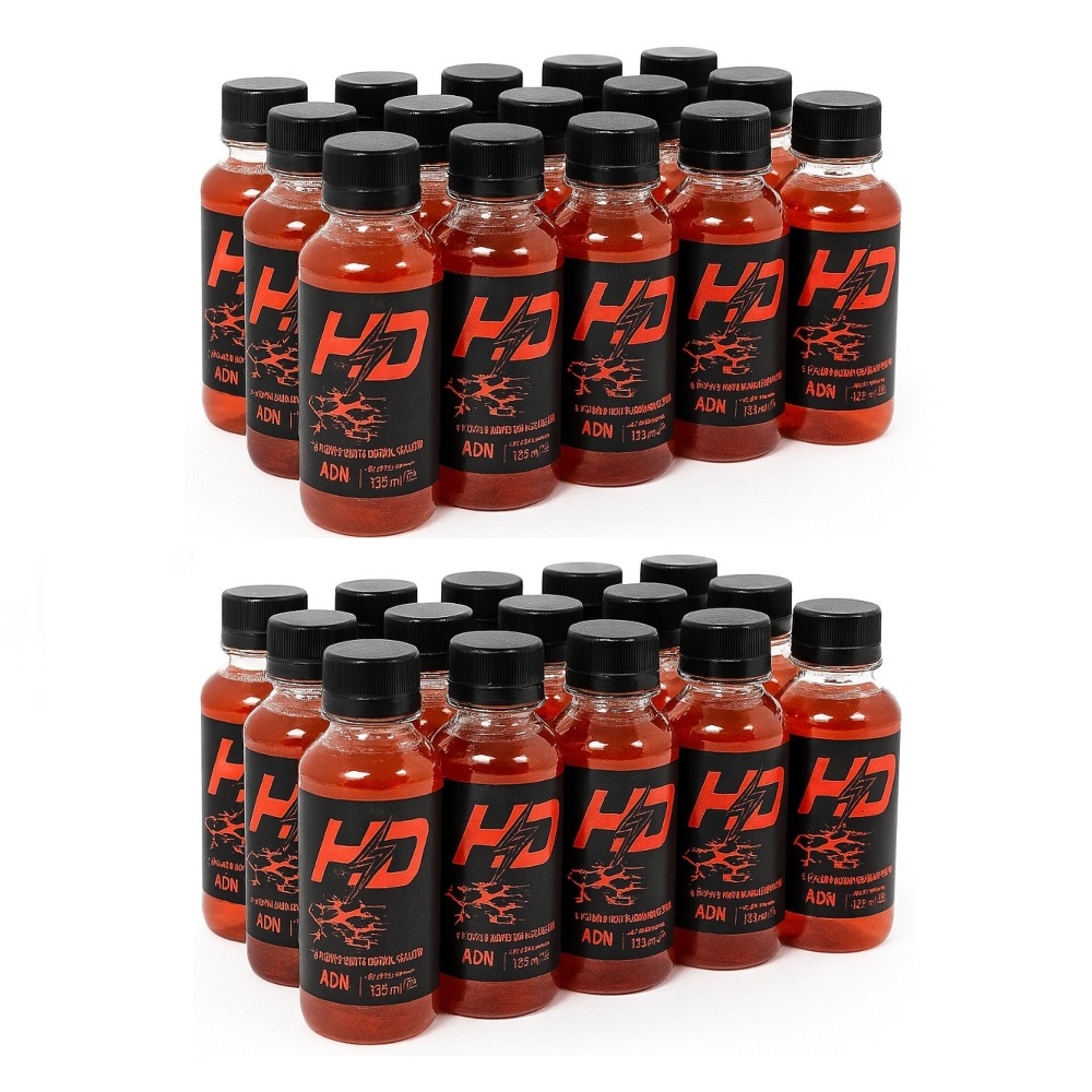 QUEMADOR HD PAQUETE 30 BOTELLAS DE 135ML L-CARNITINA GUARANÁ - 1