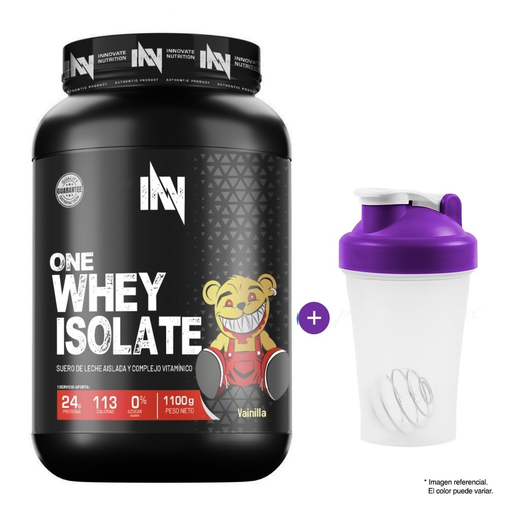 PROTEÍNA ISOLATADA ONE WHEY ISOLATE 1.1 KG VAINILLA + SHAKER - 1
