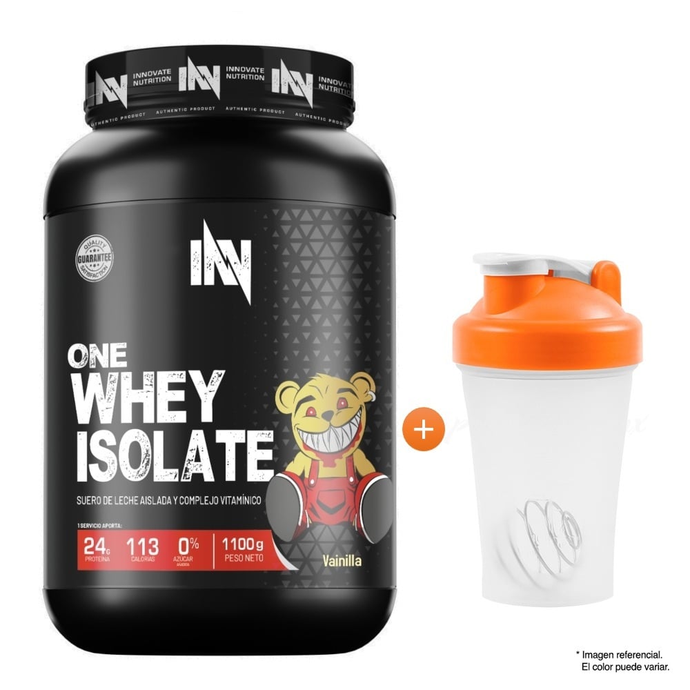 PROTEÍNA ISOLATADA ONE WHEY ISOLATE 1.1 KG CHOCOLATE + SHAKER - 1