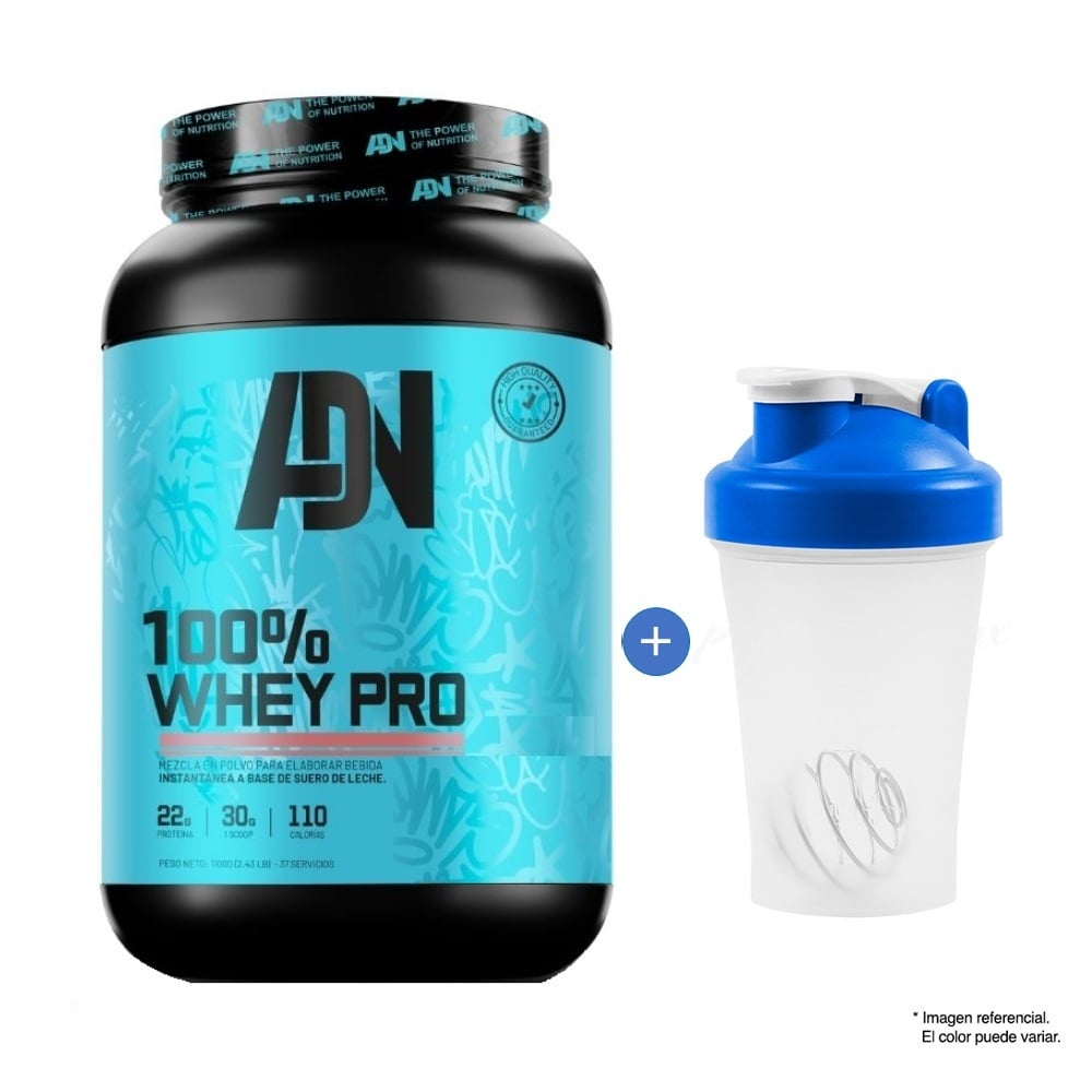PROTEÍNA ADN 100% WHEY PRO 1.1 KG CHOCOLATE - 1