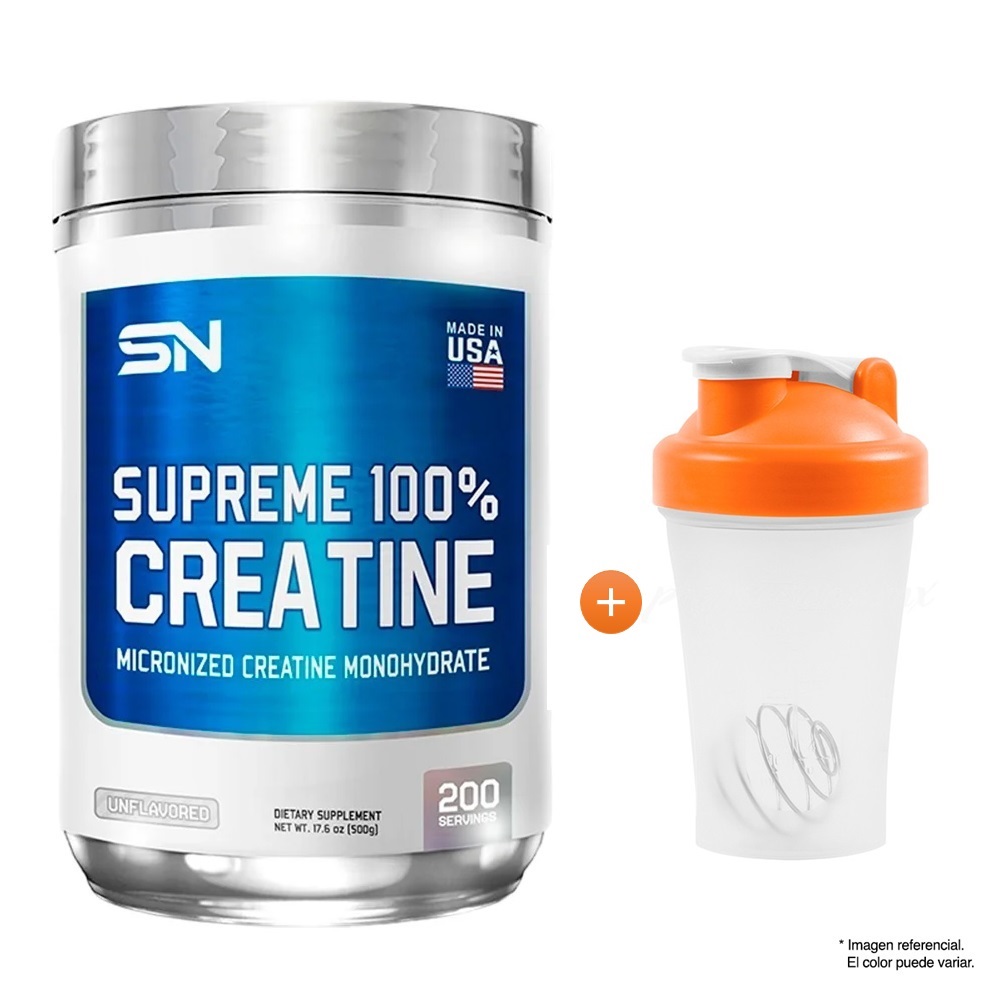 CREATINE CREATINA MONOHIDRATADA SUPREME NUTRITION 500 GRAMOS - 1