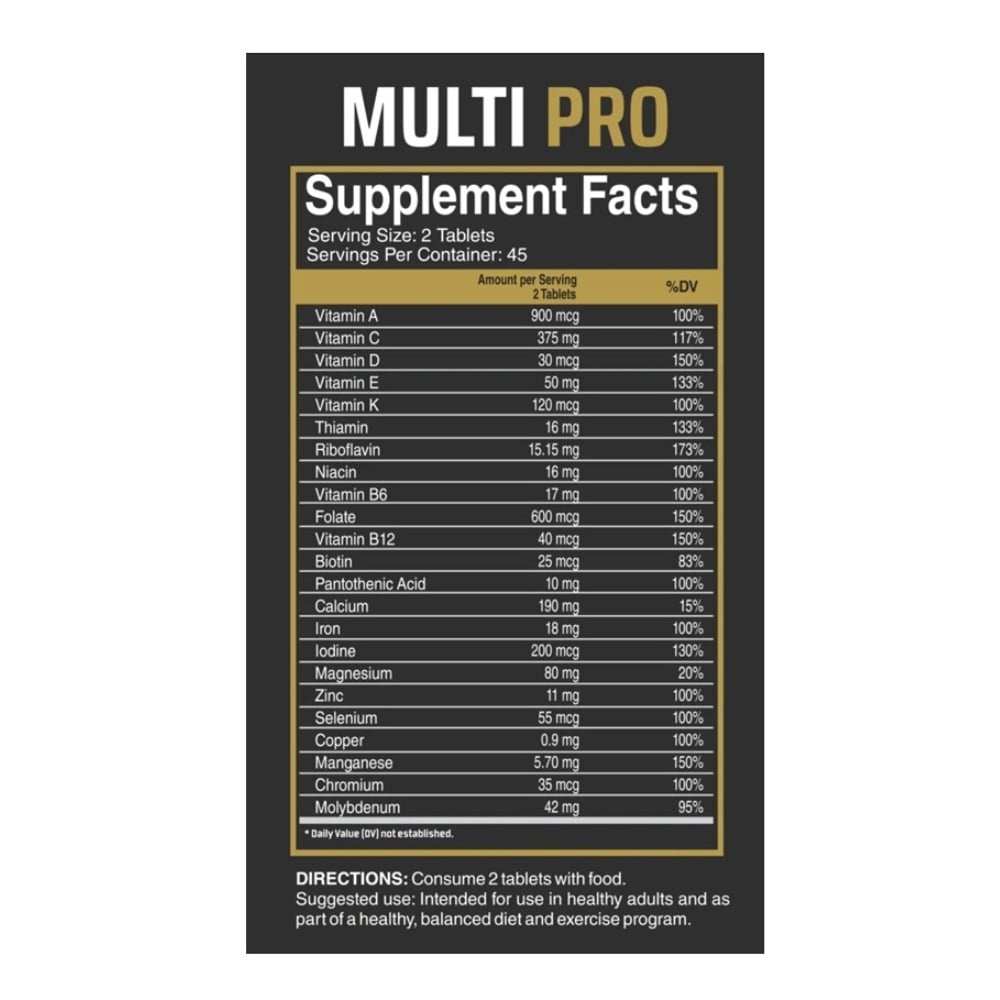 MULTI-PRO DE 90 CÁPSULAS LEVEL PRO MULTIVITAMÍNICO - 3