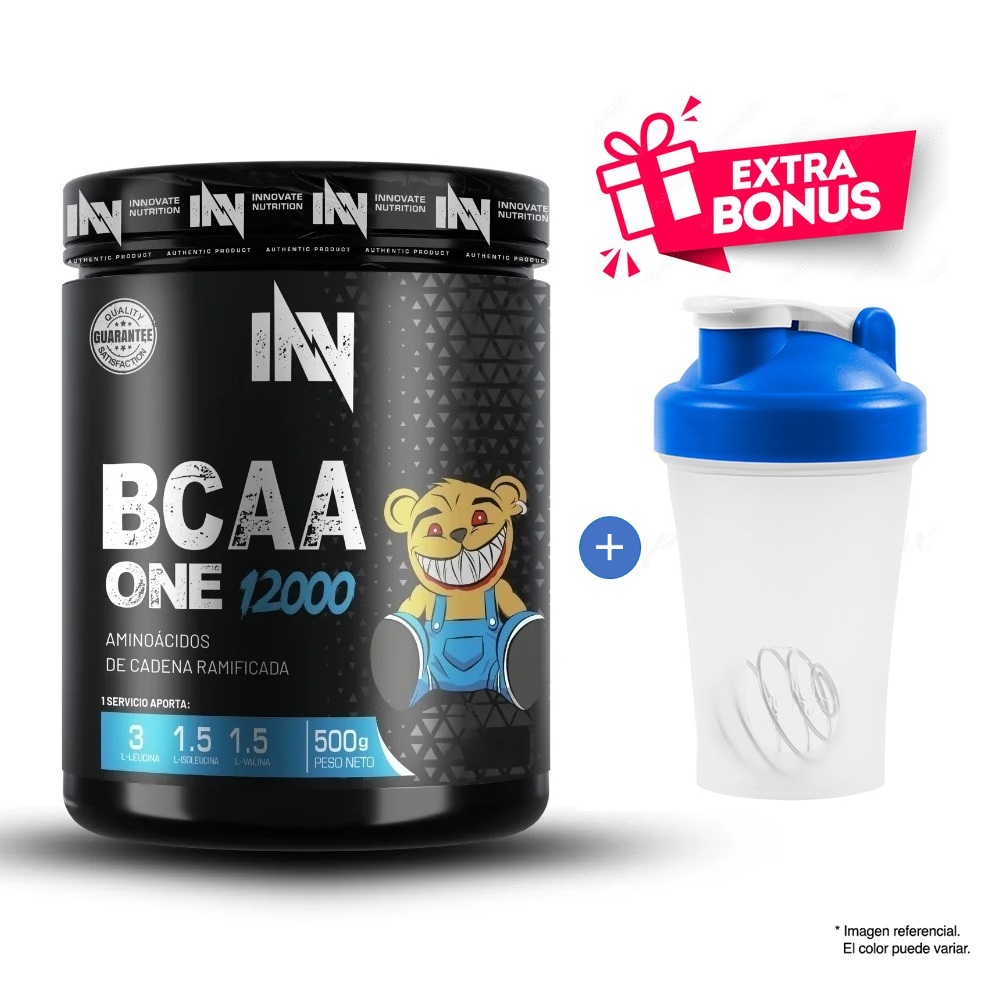 BCAA ONE 12000 500 GR AMINOÁCIDOS INN FRUIT PUNCH + TOMATODO - 1