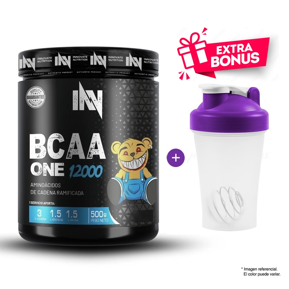 BCAA ONE 12000 500GR INN NARANJA - 50 SERVICIOS - 1