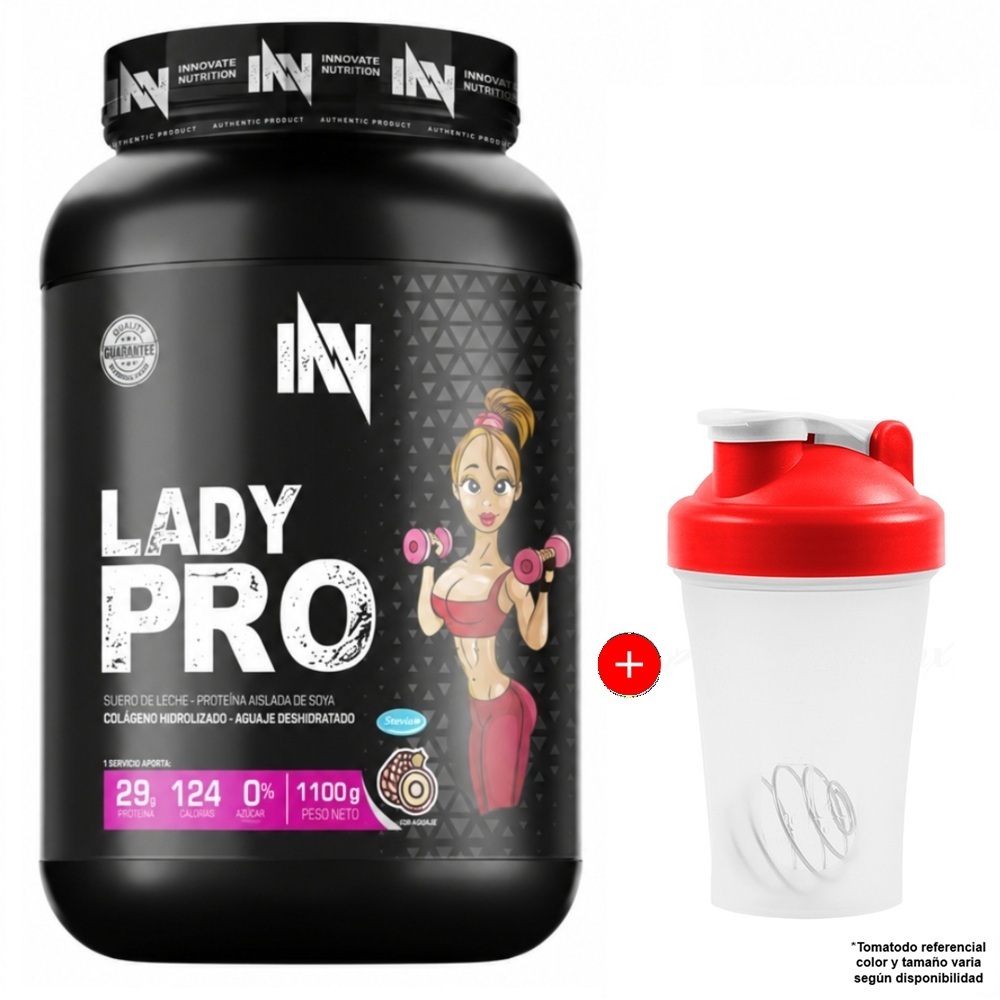 PROTEÍNA INNOVATE LADY PRO 1.1 KG CHOCOLATE + SHAKER - 1