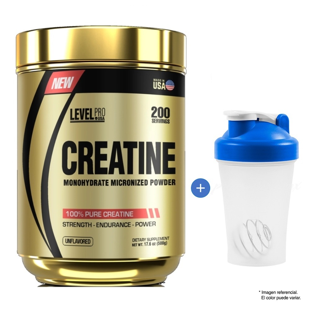 CREATINA LEVEL PRO CREATINE 500 GRAMOS AMERICANA - 1