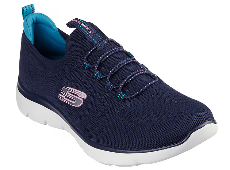 ZAPATILLA SKECHERS DAMA - AZUL - 1